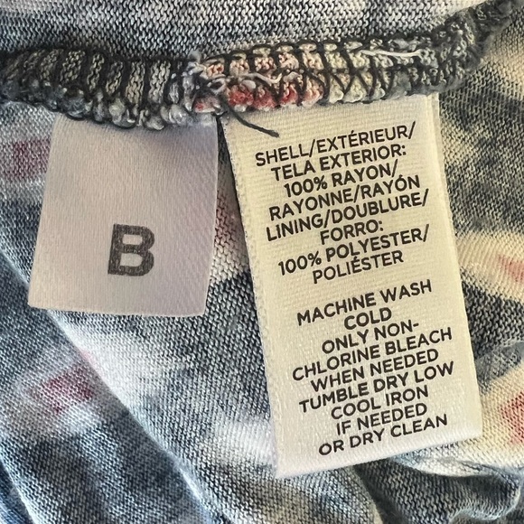 Extra Small Petite | Patterned | Loft Dress | Cinched Waist And Shoulders. - Picture 7 of 7